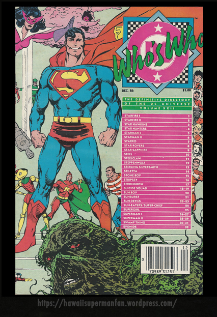 1986 Whos Who in the DC Universe comic